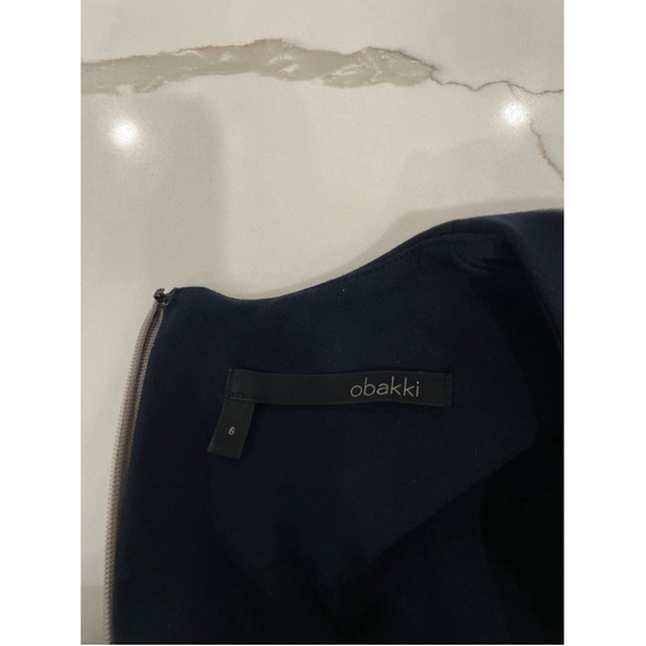 Obakki Sheath Power Dress Office Career Contrast Waist Girl Boss Lady Womens 6 - Picture 4 of 9